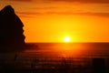 Gorgeous Sunset at Piha Beach Royalty Free Stock Photo
