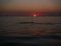 Gorgeous sunsets of the Black Sea! Unreal beauty seems to be an ordinary event. Royalty Free Stock Photo