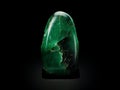 Gorgeous translucent green jade stone