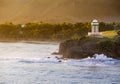 Gorgeous tropical beach scene in the Dominican Republic at dawn.