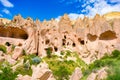 Unique natural place in Cappadocia-Zelve Open Air Museum. Turkiye