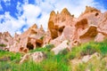 Unique natural place in Cappadocia-Zelve Open Air Museum. Turkiye