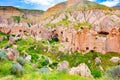 Unique natural place in Cappadocia-Zelve Open Air Museum. Turkiye