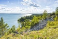 Gorgeous view of Baltic sea shore nature landscape on calm summer evening. Beautiful backgrounds. Royalty Free Stock Photo