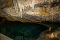 Gorgeous view of Crystal Caves of Bermuda.  Beautiful backgrounds Royalty Free Stock Photo