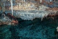 Gorgeous view of Crystal Caves of Bermuda.  Beautiful backgrounds Royalty Free Stock Photo