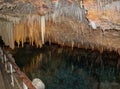 Gorgeous view of Crystal Caves of Bermuda.  Beautiful backgrounds Royalty Free Stock Photo