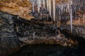 Gorgeous view of Crystal Caves of Bermuda.  Beautiful backgrounds Royalty Free Stock Photo