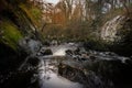 Gorgeous view of Fairy Glen at Betws-y-Coed in Snowdonia National Park, Wales Royalty Free Stock Photo