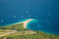 Gorgeous view on Golden Cape on Brac island, Croatia Royalty Free Stock Photo