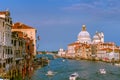 Gorgeous view of the Grand Canal and Basilica Santa Maria della Salute