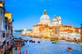 Gorgeous view of the Grand Canal and Basilica Santa Maria della Salute, Venice, Italy Royalty Free Stock Photo