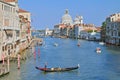 Gorgeous view of the Grand Canal and Basilica Santa Maria della Salute Venice Italy.