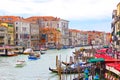 Gorgeous view of the Grand Canal Venice, Italy. Picturesque view of Gondolas Royalty Free Stock Photo