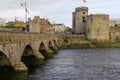 Gorgeous view of King John's Castle, 13th century castle on King's Island,Limerick,Ireland,Fall,2014