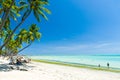 Gorgeous view of Maceio beach with its Caribbean blue waters Royalty Free Stock Photo