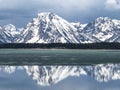 Reflection of mountain in lake at national park Royalty Free Stock Photo