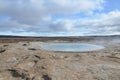 Gorgeous view of the nature landscape in Iceland with geysers Royalty Free Stock Photo