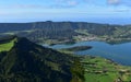 Gorgeous View of Sete Cidades Lake in the Azores Royalty Free Stock Photo