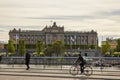 Gorgeous view of Stockholm cityscape on summer day overlooking Royal Palace. Sweden. Royalty Free Stock Photo