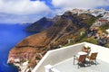 Gorgeous views of caldera in Santorini island. Greek holidays