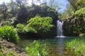 A gorgeous waterfall on the road to Hana Royalty Free Stock Photo