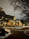 Gorgeous winter view of Paine Art Center in Oshkosh, Wisconsin