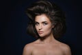 Gorgeous woman with a beautiful hairstyle and make-up Royalty Free Stock Photo