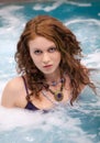 Gorgeous Woman in Pool/Hot Tub/Ocean Royalty Free Stock Photo