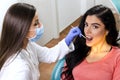 Gorgeous young adult woman, dental checkup