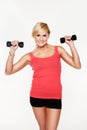 Gorgeous young woman working out Royalty Free Stock Photo