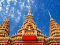 Gorgeously crafted gate at Buddhist temple