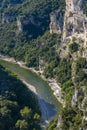 Gorges de Ardeche, Auvergne-Rhone-Alpes, France Royalty Free Stock Photo