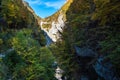 Gorges de la Bourne, the Bourne canyon near Villard de Lans, Vercors in France Royalty Free Stock Photo