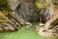 Gorges de la Jogne river canyon in Broc, Switzerland Royalty Free Stock Photo