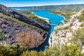 Gorges Du Verdon,Bridge,Sainte Croix Lake-France Royalty Free Stock Photo