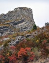 Gorges Du Verdon in Brilliant Autumn colours, Provence, France Royalty Free Stock Photo