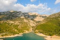 The Gorges du Verdon and the Lac de Sainte Croix in the middle of the forest in Europe, France, Provence Alpes Cote dAzur, the Var Royalty Free Stock Photo