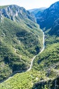 Gorges of Verdon canyon, South of france