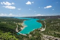 Gorges of Verdon Lake, South of france Royalty Free Stock Photo