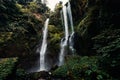 Gorgeus and Stuning Sekumpul waterfall. Royalty Free Stock Photo