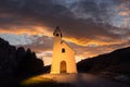 Gorgeus view on Kapelle Ciapela on Gardena Pass Royalty Free Stock Photo