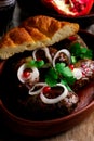 Gorgian kebab abhazura Royalty Free Stock Photo