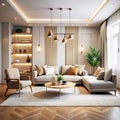 Gorgious Minimalist Home Interior - A Modern Living Room