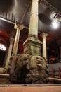 Gorgon Medusa. The Basilica Cistern Istanbul, Turkey Royalty Free Stock Photo