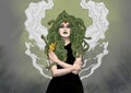 Gorgona Medusa Fantasy art illustration
