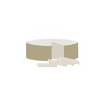 gorgonzola cheese colored icon. Signs and symbols can be used for web, logo, mobile app, UI, UX