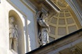 Statues of saints Gervaso and Protaso church in Gorgonzola