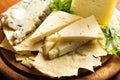 Gorgonzola and pecorino, Italian Cheeses Royalty Free Stock Photo