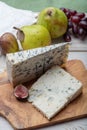 Gorgonzola picant and dolce Italian blue cheese, made from unskimmed cow`s milk in North of Italy